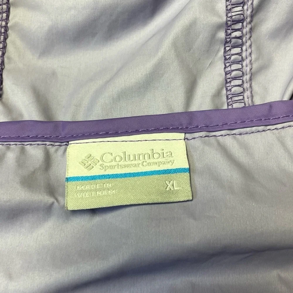 Columbia Girls Switchback II Rain Jacket Purple Size XL Waterproof Hooded